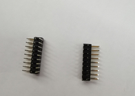 pinos masculinos e fêmeas de 2mm do encabeçamento, preto duplo PA9T do conector do encabeçamento da fileira 500V