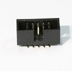 Flash ROHS 94V-0 do ouro do preto do conector 10P SMT do encabeçamento da caixa de PA9T