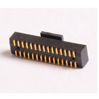 Tipo encabeçamento de SMT do Pin de conector 1,27 flash ROHS do ouro do preto do passo PA9T do milímetro