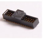 Tipo encabeçamento de SMT do Pin de conector 1,27 flash ROHS do ouro do preto do passo PA9T do milímetro