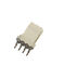 "T" Type 2.54mm wire to board crimp style connectors 1*4P Right SMT PA46 Natural , Brass UL94V-0