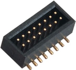 conector de bronze 1.0mm PA9T do encabeçamento da caixa de SMT do flash do ouro do Pin 2* 8
