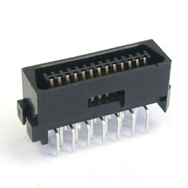1.27mm em linha reta 26 ouro Flash/Sn do bronze de fósforo do conector PBT 30%GF UL94V-0 do Scsi do Pin