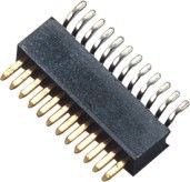 90° SMT conector do encabeçamento do Pin do passo de 1 milímetro/único encabeçamento do Pin da fileira