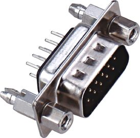 Tipo duplo SECUNDÁRIO 3.0AMP avaliação atual de bronze ROHS de Pin Male Connector PBT da fileira 9 do d de WCON 180°DIP