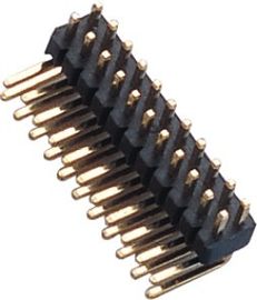 1,27 milímetros de preto plástico de alta temperatura UL94V-0 do MERGULHO H=1.5 PA9T do ângulo direito do encabeçamento do Pin