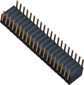 Inserção lateral dupla 90°DIP H=3.45 ROHS do encabeçamento 2x20 fêmea do bronze de fósforo 1.27mm