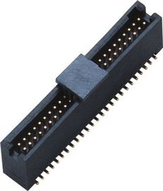 encabeçamento preto 50Pin SMT LCP da caixa do plástico 1,27 com material de alta temperatura ROHS de Diff.Post