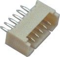 Fio masculino da bolacha 1*6P para embarcar o conector 1.0AMP de abrigo 180°DIP