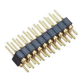 WCON 2,54 milímetros em volta do preto de bronze reto ROHS de Pin Header PPS H=3.0 milímetro L=10.0