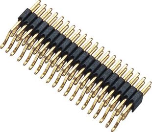Conector de WCON cargos horizontais do encabeçamento 90° SMT PA9T BK H=2.5 do Pin do passo de 1,27 milímetros