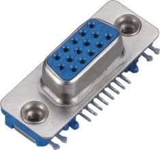Tipo 15 azul de WCON D do conector de pino 25mΩ Max Contact Resistance 500V AC/DC/preto