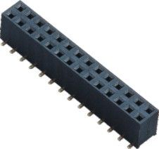 bronze de fósforo de bronze fêmea 3.0AMP do conector PA9T do encabeçamento de 2.54mm