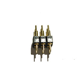 Flash reto feito à máquina 2.54mm do ouro do PPS BK H=3.0 da fileira de WCON Pin Header Dual