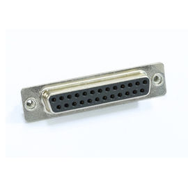 Da fileira dobro fêmea SECUNDÁRIA do conector 25P de WCON D tipo reto preto ROHS de PBT