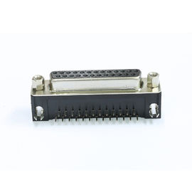 Parte traseira ROHS do PWB PBT de Pin Female Connector For do ângulo direito 25 do conector de WCON DB25