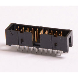 Carimbando o conector 2,54 do encabeçamento da caixa terminal lance o preto ROHS de 20P H=9.0 PBT