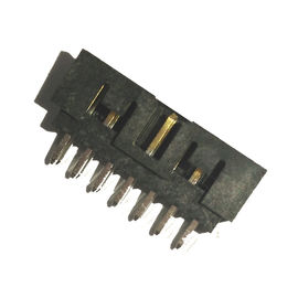 Flash do encabeçamento 14P H=6.4 Sel.Gold da caixa do preto 2,00 de PA9T/Sn retos ROHS