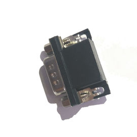 Cor secundária Sel.1U” Au/Sn ROHS do ângulo direito do homem HD/R 15P do preto do conector de WCON D