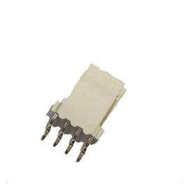 O tipo fio de “T” de 2.54mm para embarcar os conectores 1*4P do estilo do friso endireita SMT PA46 natural, bronze UL94V-0
