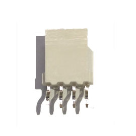 O tipo fio de “T” de 2.54mm para embarcar os conectores 1*4P do estilo do friso endireita SMT PA46 natural, bronze UL94V-0