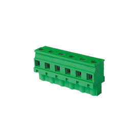 Fêmeas verde Pluggable do bloco de terminais PA66 5,08 sem orelha horizontal oposto à linha de sentido