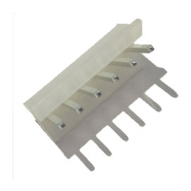Tipo 3,96 fio de “M” da bolacha para embarcar o Sn PA66 natural reto do conector 6P chapeado
