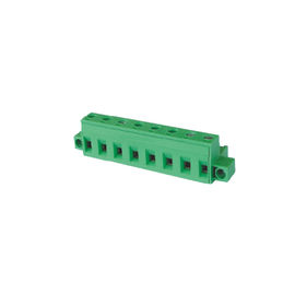 5,08 conector Pluggable PA66 fêmea do bloco de terminais SEM a linha vertical resíduo metálico da orelha 8P