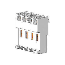 TIPO tipo de friso fio de T &quot; da BOLACHA 4P de 3.96MM do smd para embarcar o connectorSn chapeado com o PA66 cortado ROHS