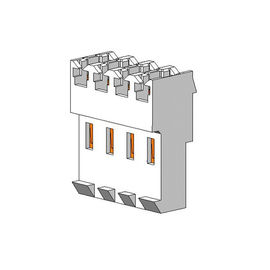 4P TIPO fio do tipo T de friso &quot; da BOLACHA de 3.96MM para embarcar o conector sem PA66 cortado ROHS