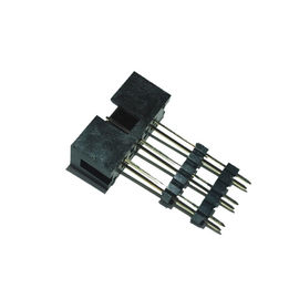 o encabeçamento K-3/4/7/8P de 10P 2.54Box, adiciona em linha reta o flash do ouro do preto do plástico H=2.5*2 PA9T