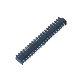 conector 2*14P do bloco de terminais da barreira de 7.62*8.0mm com flash do ouro do fechamento H=32.8 W=19.0 PBT