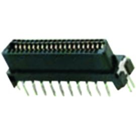 Tipo masculino conector da movimentação D do Scsi do ângulo direito 1.27mm do PWB IO de 40P