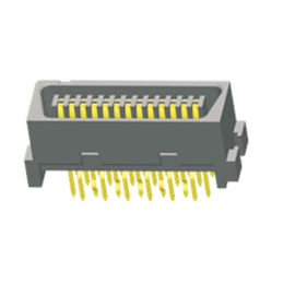 1.27mm em linha reta 26 ouro Flash/Sn do bronze de fósforo do conector PBT 30%GF UL94V-0 do Scsi do Pin