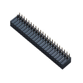 Inserção lateral dupla 90°DIP H=3.45 ROHS do encabeçamento 2x20 fêmea do bronze de fósforo 1.27mm
