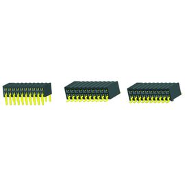 Inserção lateral dupla 90°DIP H=3.45 ROHS do encabeçamento 2x20 fêmea do bronze de fósforo 1.27mm
