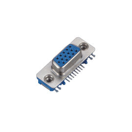PA66 15 bronze de fósforo fêmea do conector do sub do Pin D magro com logotipo ROHS de WCON