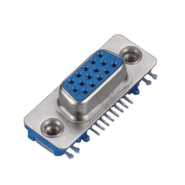PA66 15 bronze de fósforo fêmea do conector do sub do Pin D magro com logotipo ROHS de WCON