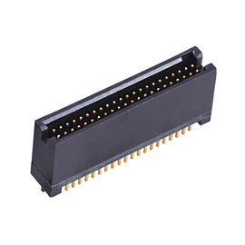 encabeçamento preto 50Pin SMT LCP da caixa do plástico 1,27 com material de alta temperatura ROHS de Diff.Post