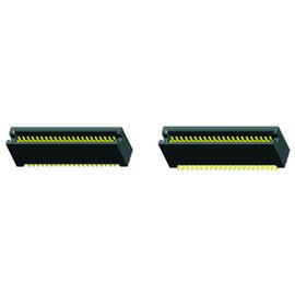 encabeçamento preto 50Pin SMT LCP da caixa do plástico 1,27 com material de alta temperatura ROHS de Diff.Post