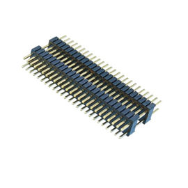 conector de Pin duplo do PWB do preto do plástico PA9T do dobro da fileira do conector do encabeçamento do Pin de 1.27mm