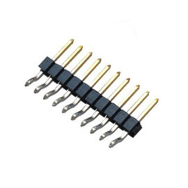 Conector de WCON cargos horizontais do encabeçamento 90° SMT PA9T BK H=2.5 do Pin do passo de 1,27 milímetros