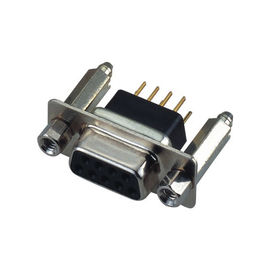 Tipo duplo SECUNDÁRIO 3.0AMP avaliação atual de bronze ROHS de Pin Male Connector PBT da fileira 9 do d de WCON 180°DIP