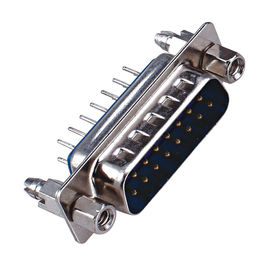 Tipo duplo SECUNDÁRIO 3.0AMP avaliação atual de bronze ROHS de Pin Male Connector PBT da fileira 9 do d de WCON 180°DIP