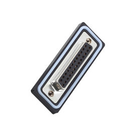 As fileiras duplas fêmeas do conector de WCON 15P D-SUB soldam o tipo preto impermeável