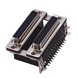 Tipo fileira dupla do Pin D de WCON D Shell Connector Right Angle 9 do conector macho