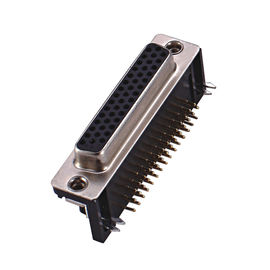 Parte traseira ROHS do PWB PBT de Pin Female Connector For do ângulo direito 25 do conector de WCON DB25