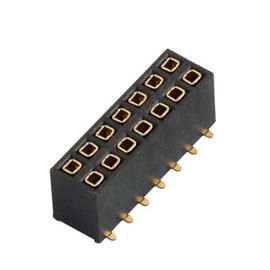 Conector duplo fêmea SMT do encabeçamento da fileira com cargo 1.0AMP 1.27mm H=2.0