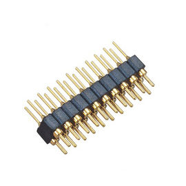 WCON 2,54 milímetros em volta do preto de bronze reto ROHS de Pin Header PPS H=3.0 milímetro L=10.0