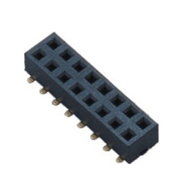 Flash fêmea geralmente 2.0Pitch 20mΩ do ouro do preto do conector 2*5P SMT PA9T do encabeçamento máximo